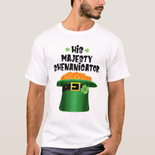 Camiseta Sua Majestade Shenanigator Família Homens Dia de S