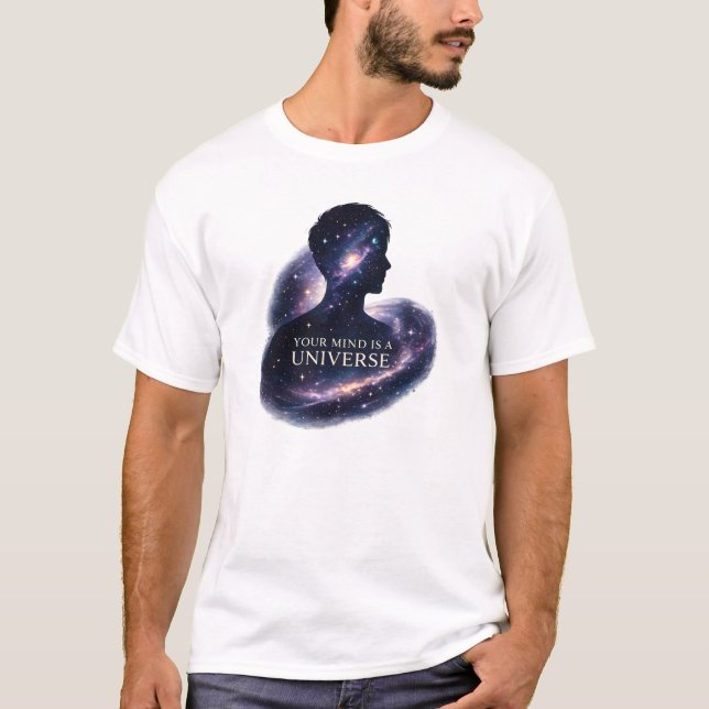 Camiseta Sua Mente é um Universo (Frente)