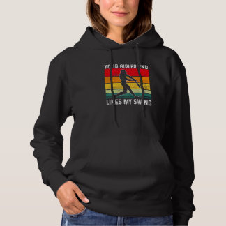 Camiseta Sua Namorada Gosta do Meu Swing Softbol Para Homen