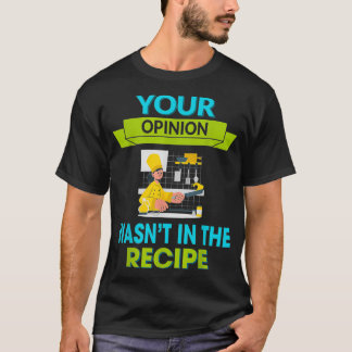 Camiseta Sua opinião não estava no gráfico de Humor de Rece