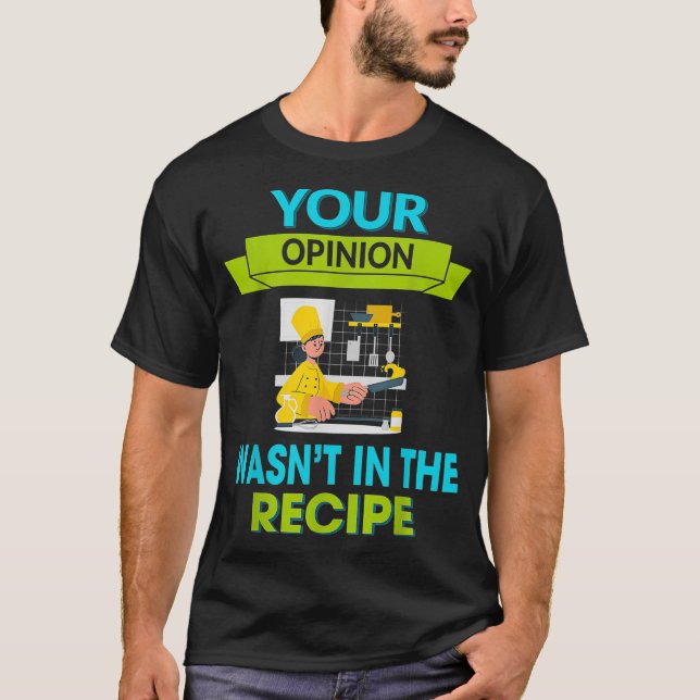Camiseta Sua opinião não estava no gráfico de Humor de Rece (Frente)