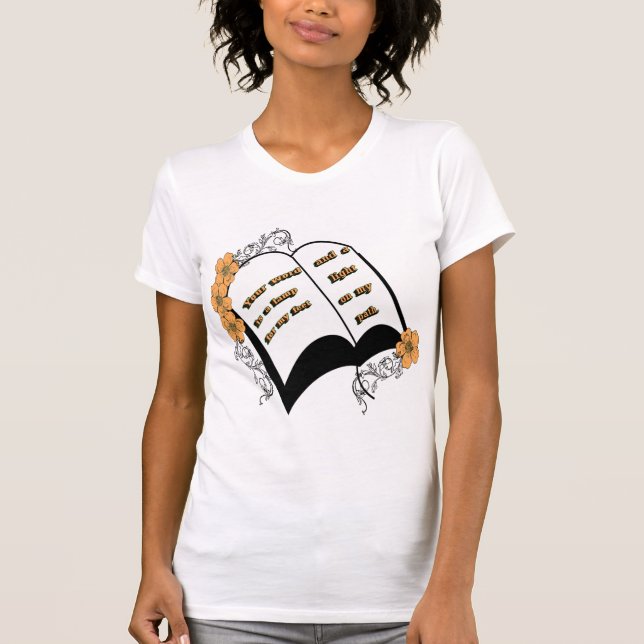 Camiseta Sua palavra é uma lâmpada para meus pés (Frente)