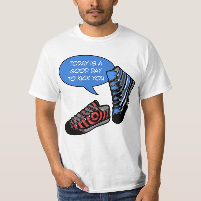 Camiseta Sua piada diz: hoje é um bom dia para... (Frente)