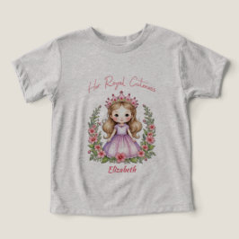 Camiseta Sua Princesa Real Rosa Princesa