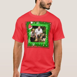 Camiseta Sua própria foto em um quadro do Natal! -