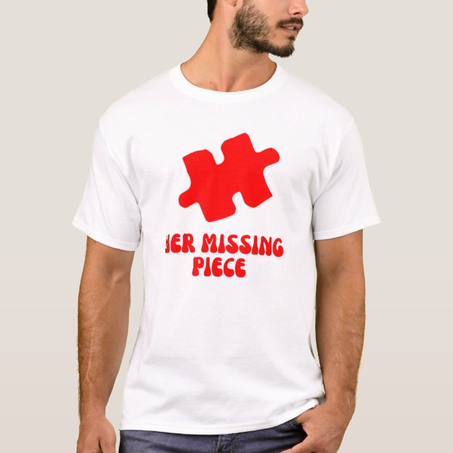 Camiseta Sua Quebra-cabeça perfeita - Amor e Conexão (Frente)