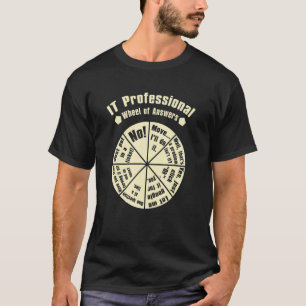 Camiseta Sua Roda Profissional De Respostas, Nerd Engraçado
