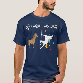 Camiseta Sua tia Minha tia Unicorn