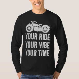 Camiseta Sua Viagem Seu Ritmo Sua Hora Chopper Bicicleta Vi