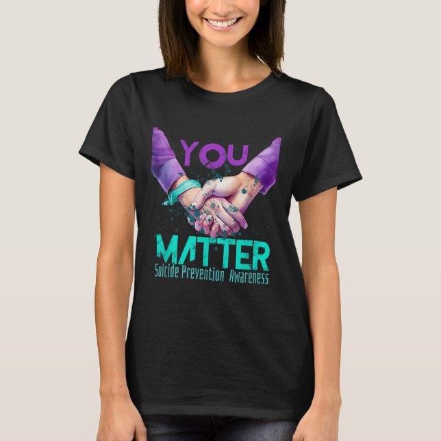 Camiseta Sua Vida Escolha Continuar Prevenção de Suicídio (Frente)