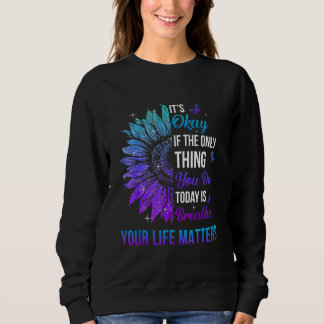 Camiseta Sua Vida Importa Homens Prevenção ao Suicídio Cons