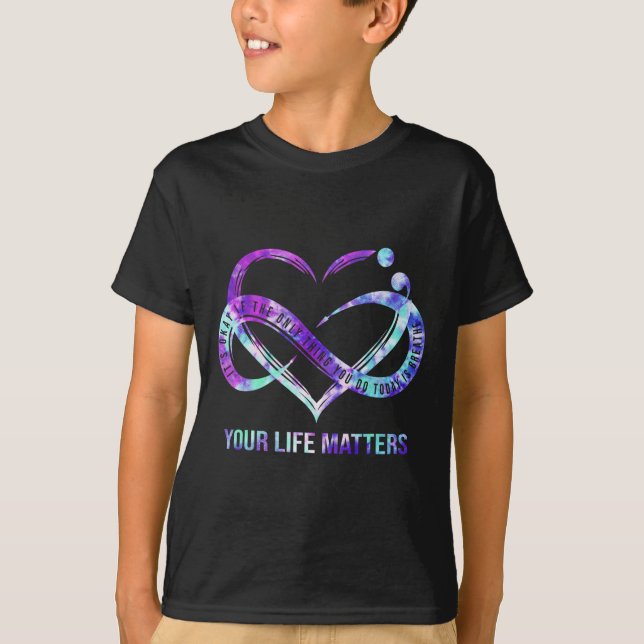 Camiseta Sua Vida Problemática Prevenção Suicida De Semicol (Frente)