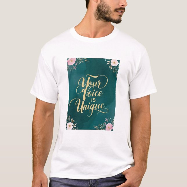 Camiseta Sua Voz É Única (Frente)