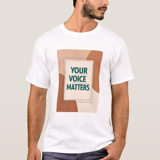 Camiseta Sua Voz Importa opção 3 (Frente)