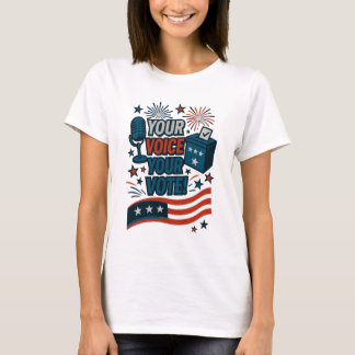 Camiseta Sua Voz Seu Voto Eleição Patriótica