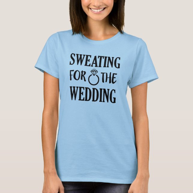 Camiseta Suando para o tanque de mulheres do casamento (Frente)