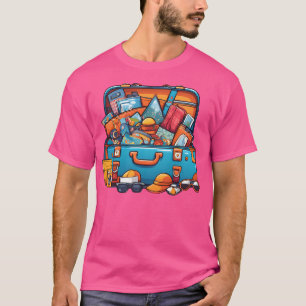Camiseta Suas Bolsas Têm Tempo Para Explorar O Mundo. Ac