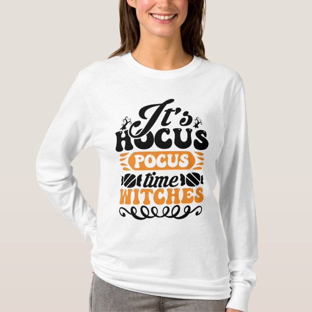 Camiseta suas bruxas do tempo de pocus hocus (Frente)