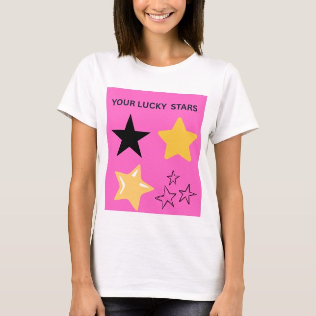 CAMISETA SUAS ESTRELAS DA SORTE (Frente)