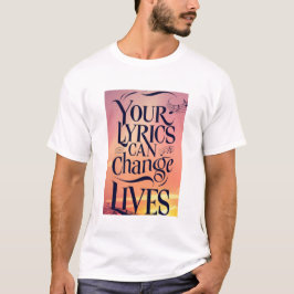 Camiseta Suas Letras Podem Mudar Vidas