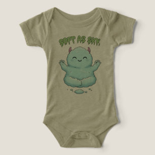 Camiseta Suave como o Céu: Kawaii Monstro de Nuvem Zen Yoga