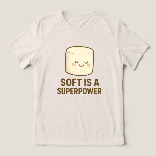 Camiseta Suave é um Super Poder (Design frontal)