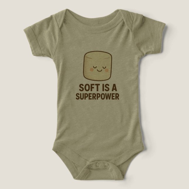 Camiseta Suave é um Super Poder (Design frontal)