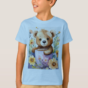 Camiseta "Suave, giro e confortável: perfeito para seu pequ