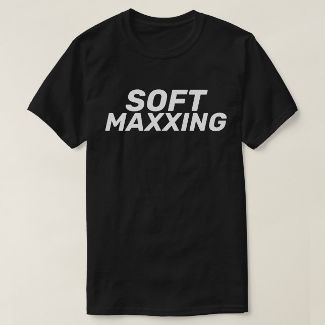 Camiseta Suave Maxxeamento Gíria da Internet Autocuidado (Frente do Design)