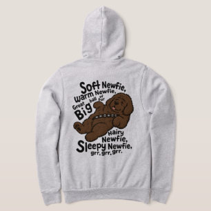 Camiseta Suave poema de Newfie (Newfie marrom)
