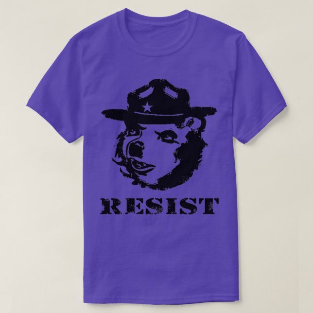 Camiseta suaviza o urso que resiste 1 (Frente do Design)