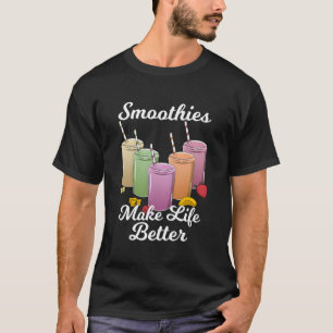 Camiseta Suavização torna a vida melhor legumes suco de Fru