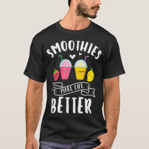 Camiseta Suavização torna a vida melhor misturadora Fruta v