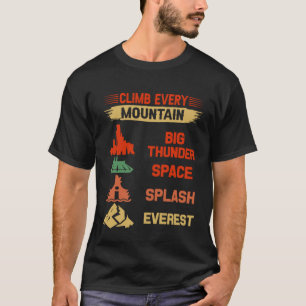 Camiseta Suba Cada Montanha Grande Chuva Espaço Splash Semp