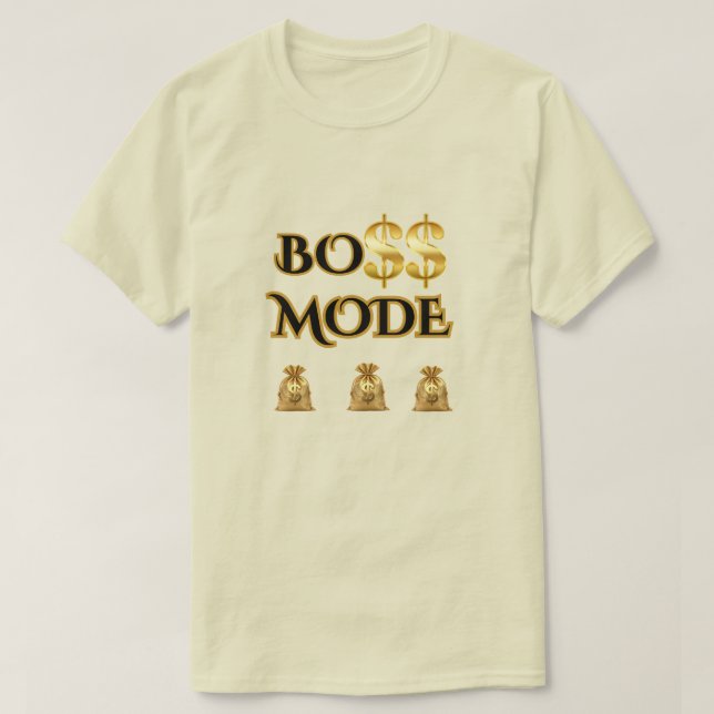 CAMISETA SUBA DE NÍVEL! MODELO GRÁFICO NATURAL DE BOSS PARA (Frente do Design)