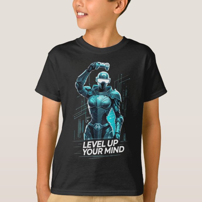 Camiseta Suba de Nível Seu Mental Ai Gamer  (Frente)