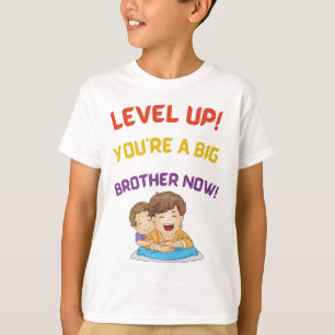 Camiseta Suba de Nível! Você Agora é um Irmão Mais Velho!