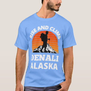 Camiseta Suba e Escale o Monte Denali Alasca Montanha Vinta