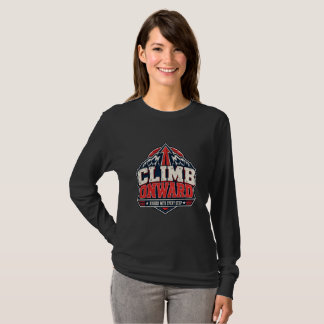 Camiseta Suba em Frente Montanha Vintage Motivacional Avent