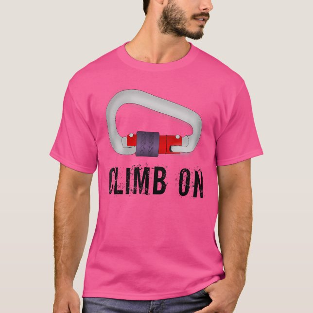 Camiseta Suba Em Rock Subindo Com Armário De Trava (Frente)