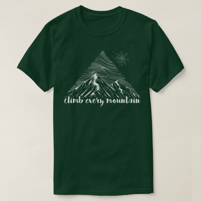 Camiseta Suba em todas as Montanhas (Frente do Design)