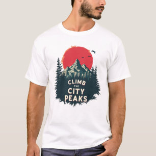 Camiseta Suba Os Picos Da Cidade - Aventuras De Montanheira