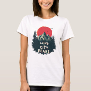Camiseta Suba Os Picos Da Cidade - Aventuras De Montanheira