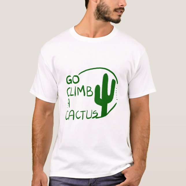 Camiseta Suba um Cactus (Frente)
