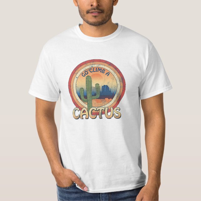 Camiseta Suba um Cactus (Frente)