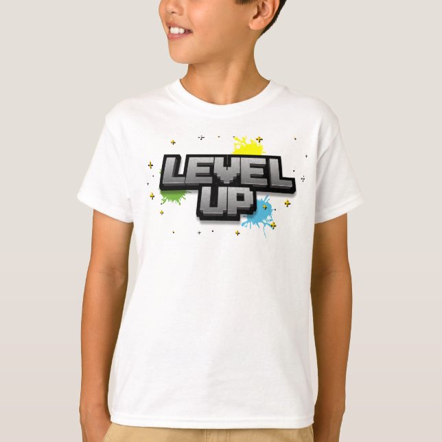 Camiseta Suba! Vídeo Pixel Art Birthday T Shirt (Frente)