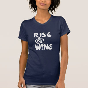 Camiseta Suba & Vinho Vs Brilhe Jogo de Palavras Divertido