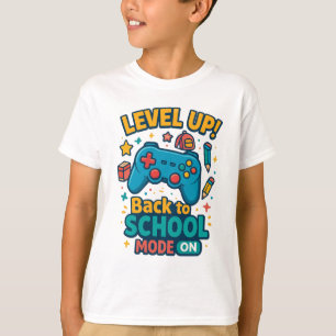 Camiseta Suba! Voltar ao Modo Escolar ON - Crianças Jogador