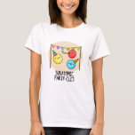 Camiseta Subatômicos - Funny Science Pun<br><div class="desc">Sub Atomic Party-cles Funny Science Pun apresenta um belo punhado de partículas subatômicas em festas com seus coloridos chapéus de festa e fabricantes de ruídos. Um presente engraçado para a família e amigos que adoram trocadilhos bonitos de ciência.</div>