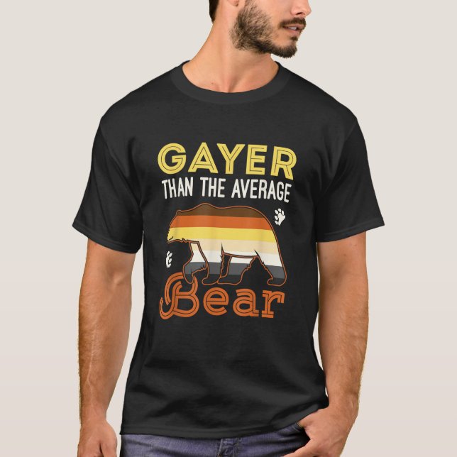 Camiseta Subcultura de Sinalizador do Orgulho do Urso gay (Frente)